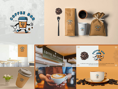 Coffee Bar: Mascot Logo Design for a Cozy Café brand identity branddesign branding design graphic design graphics icon illustration logo logo design logoconcept logodesigner logoideas logoinspirations logomark logos logotype mascot minimal minimalist