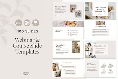 Webinar and Course Slides Template canva slide deck canva slides canva template canva webinar course creator course slide deck course slides course template keynote presentation powerpoint slide powerpoint template webinar presentation webinar slide deck webinar slides webinar template