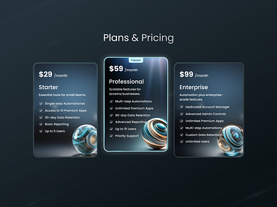 Plans & Pricing 💸 banner card pricing product web