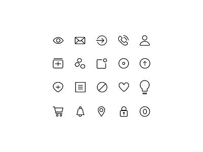 Icons graphic design ui