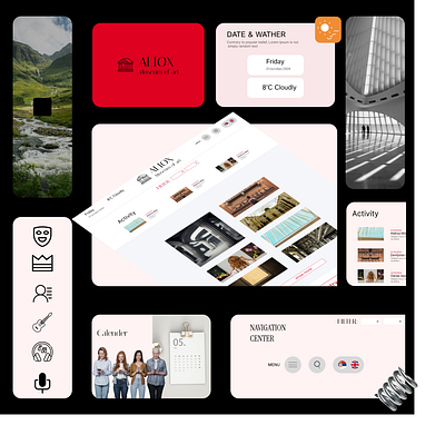 Aliox - Museum of art branding design figma graphic design illustration logo ui uiux ux web design