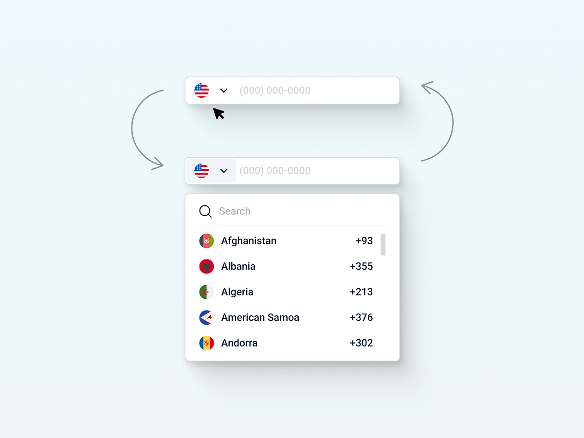 Phone Input Field designs, themes, templates and downloadable graphic