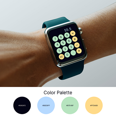 Daily UI #004 Calculator 004 app apple watch app apple watch calculator calculator design daily ui challenge dailyui dailyuichallenge design iwatch ui ux