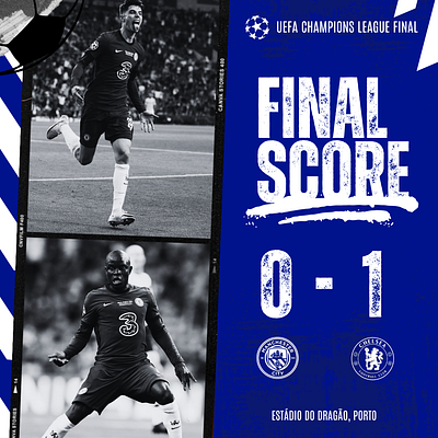 Man city vs Chelsea UCL Final graphics design football graphic design illustration matchgraphics