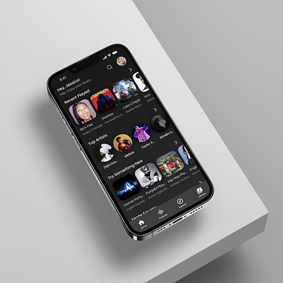 Day 4/100 - Music Streaming App UI branding graphic design ui