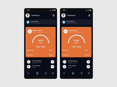 Your Personalized Fitness Companion fitness fitnesstracking health ui ux