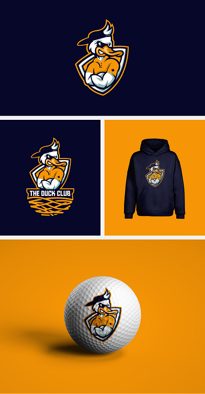 The Duck Club Logo Design sportsclub