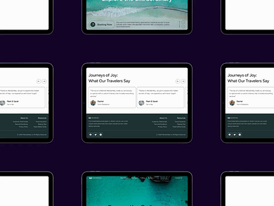 WanderWay - Travel Landing Page animation design website landing page ui uiux
