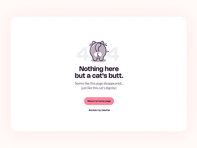 404 Page 404error 404page branding cats creative404 custom404 designinspiration errorpagedesign minimaldesign pagenotfound responsivedesign uidesign userexperience uxdesign webdesign webdevelopment