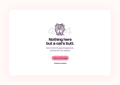 404 Page 404error 404page branding cats creative404 custom404 designinspiration errorpagedesign minimaldesign pagenotfound responsivedesign uidesign userexperience uxdesign webdesign webdevelopment