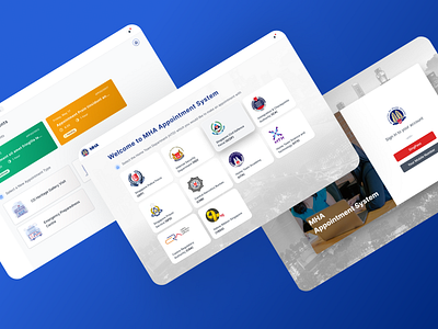 MHA Appointment System application designing desktop frontend graphic design prototyping ui ux web application wireframing