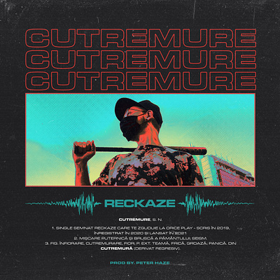 Reckaze "Cutremure" - Song ARTWORK artwork content cover art graphic design music social media song spotify youtube