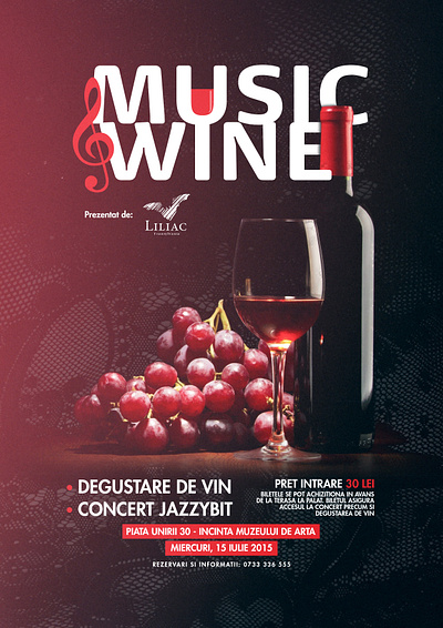 Music&Wine - FLYER art artwork banner content event flyer graphic design print social media