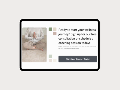 Bloom - Wellness Landing Page animation design website landing page ui uiux website