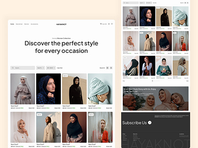 HAYAKNOT Abaya Shop 2024 abaya branding ecommerce graphic design landingpage ui website