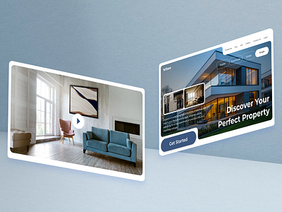 Vibee - Property Landing Page design website landing page ui uiux website