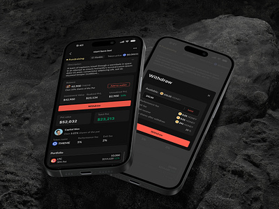 UI mobile Withdraw in pot detail defi mobile design social crypto uxui witdraw