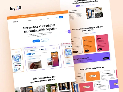 JoyQR 🔳 - QR Code Maker branding code customization digital marketing edit generator light mode qr qr code qr code generator qr code maker qr generator qr scan scan site ui ux web web3 website