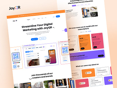 JoyQR 🔳 - QR Code Maker branding code customization digital marketing edit generator light mode qr qr code qr code generator qr code maker qr generator qr scan scan site ui ux web web3 website