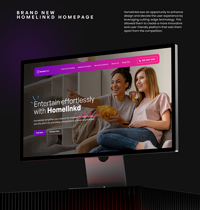 HomeLinkd - Homepage Redesign branding design figma get in touch provider redesign service ui uiux ux uxamaan web webdesign website design