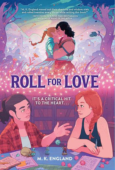 Roll for Love book cover character digital fantasy fiction folioart illustration kids publishing ricardo bessa texture ya