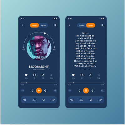 "Listening to Audio" digitalproductdesign highfidelity ui uidesign uxdesign