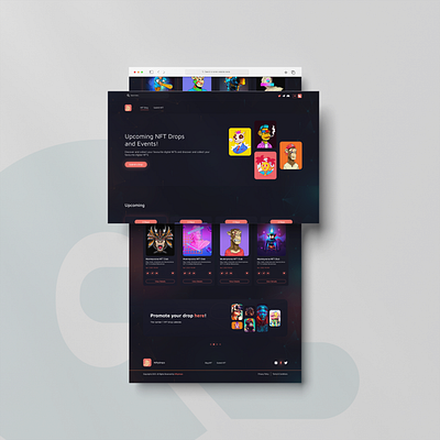 Futuristic NFT Marketplace Website Design branding figma logo nft photoshop ui ui ux website design