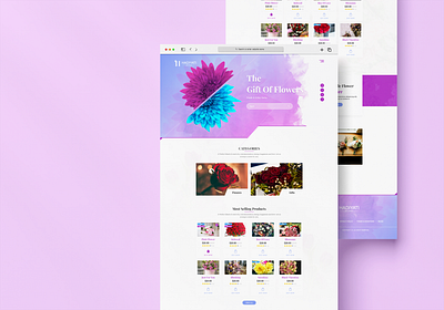 Fresh and Vibrant Flower Selling Website UI figma photoshop ui ui ux website design