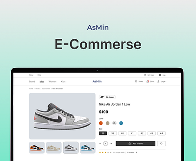 E-commerce e commerce website ecommerce landing page ui ux uxui design web design website website design