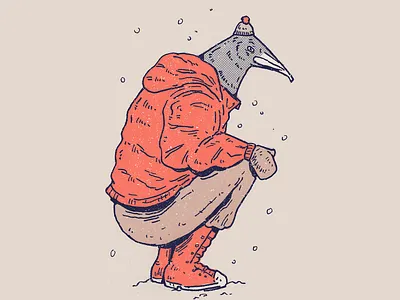 Inktober day 24: Expedition art bird cartoon character character design design drawing illustration inktober penguin