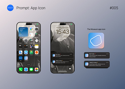 Daily UI #005: App Icon daily ui icon logo mobile prompt ui