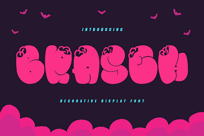 Braseh Decorative Display Font animation branding design font fonts graphic design illustration logo nostalgic