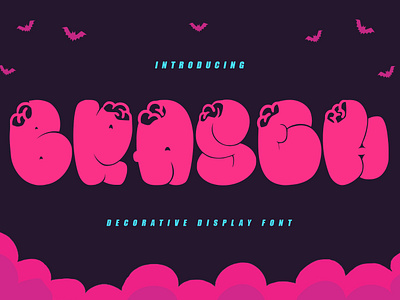 Braseh Decorative Display Font animation branding design font fonts graphic design illustration logo nostalgic