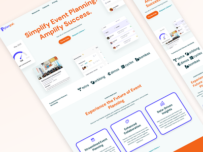 PlanPal: Bright & Fun Landing Page for an Event Planning SaaS web design