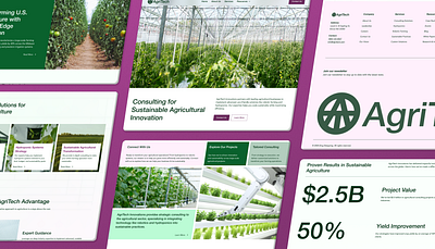 AgriTech Global Consulting Firm Concept web design