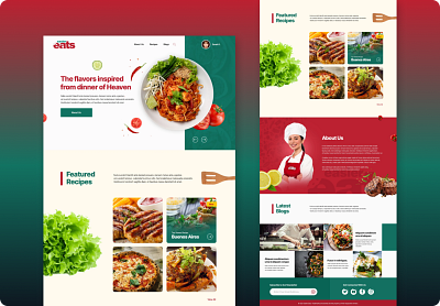 Easier Eats - Website Design - Creasions ui web design web development website