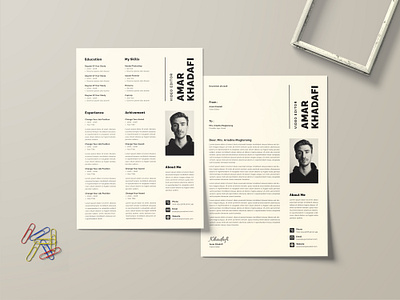 Resume & CV a4 branding cv graphic design print resume template