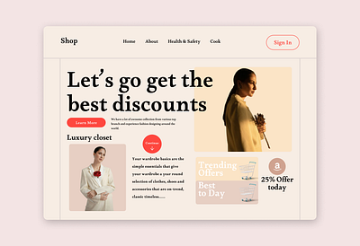 Fashion E-Commerce Website ecommerce ui ux