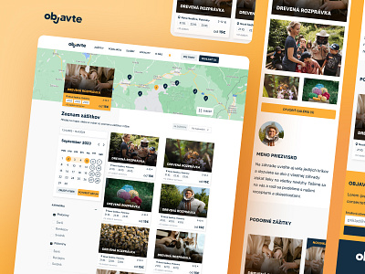 Objavte 🔍 - Unique Experiences in National Park activities booking branding culture desktop web hiking map mobile web national park navigation park tourist app tourist guide travel ui ux web web app website wireframes