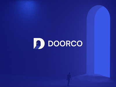 DOORCO LOGO DESIGN branding doorco doorlogo faruart graphic design logo logodesign minimal logo minimallogodesign techlogo