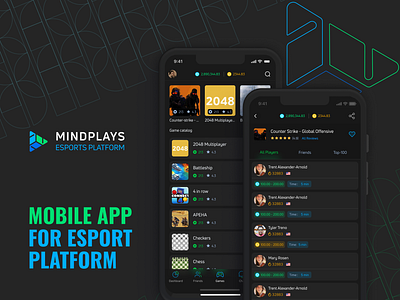 Mobile App for Esport Platform appdesign esport esport ui esportdesign mobile design mobileapp ui uiux ux web design