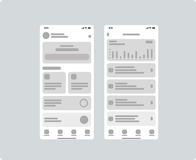 Replication of the Wisely mobile app ui