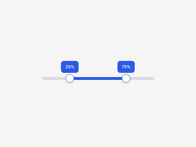 Range slider components design range slider ui web