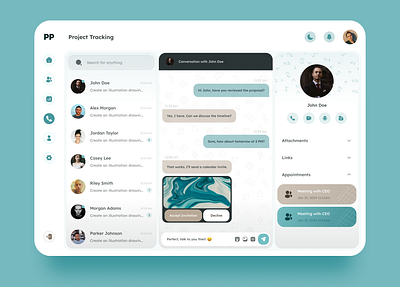 Messaging and Chat for SaaS Website app design chat chat app dashboard messaging saas webdesign website