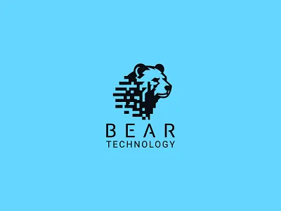 Bear Logo angry bear animal bear bear head bear logo bear particle bear tech bear technology bears company logo graphic design grizzly illustration moving bear pixel bear powerpoint t shirt design tech logo technology logo website