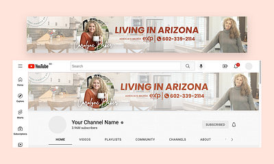 Real Estate Youtube Channel Art Design Service professional youtube banner