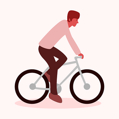 Riding Along bicycle character design design figma illustration transportation ui