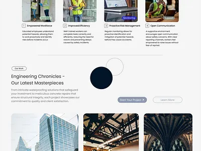 Landing Page - Restoration Company branding concept graphic design uxdesign webdesign