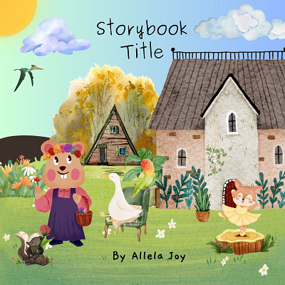 story books design design kids nature story watercolors