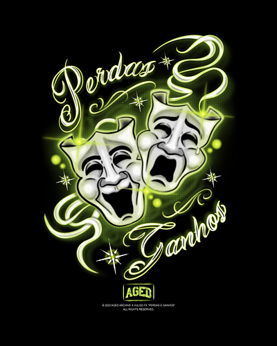 Perdas & Ganhos - MERCH Vulgo FK airbrush bootleg clothing graphic tee illustration merch merchandise